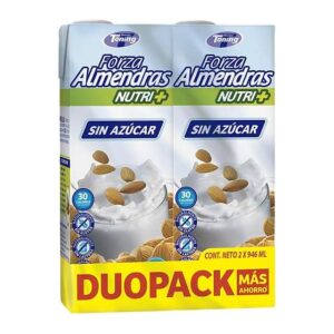 Toning Forza Almendras Nutri+ Sin Azúcar Duopack 2 x 946 ml