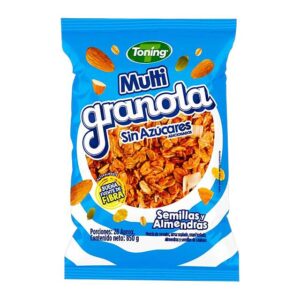 Toning Multi Granola Sin Azúcares Adicionados Semillas y Almendras 850 g
