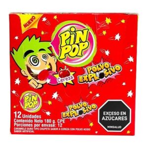 Pin Pop Polvo Explosivo Sabor Cereza x 12 Unidades 180 g