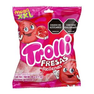 Trolli Gomitas Fresas Rellenas Mega XXL 90 g