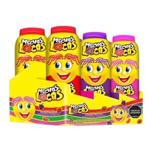 Mechas Locas Caramelos Blandos Sabores Frutales Display x 6 Unidades