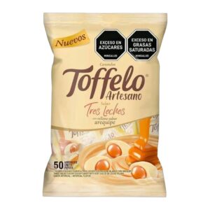 Aldor Toffelo Artesano Caramelos Sabor Tres Leches x 50 Unidades