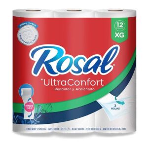 Rosal UltraConfort Papel Higiénico Triple Hoja XG