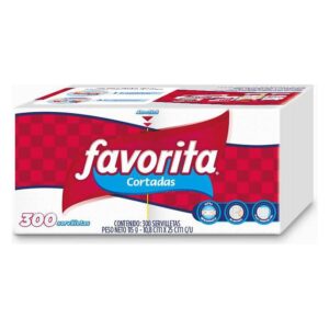 Favorita Servilletas Cortadas x 300 Unidades